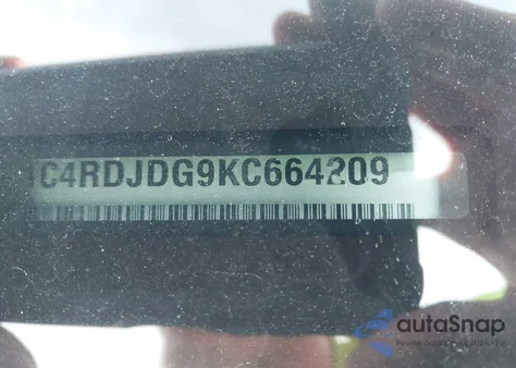 2019 Dodge Durango Gt Plus Awd from USA, damaged, VIN 1C4RDJDG9KC664209